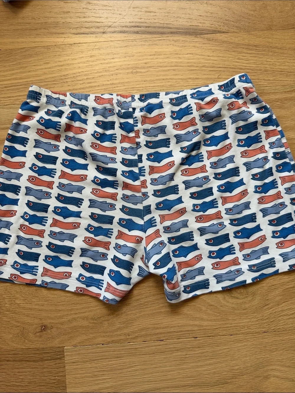 Roberta Roller Rabbit Kids Short Sleeve Pajama Set Blue/Orange Fish Sz  10